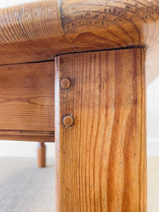 An Antique English Country Pine Coffee Table