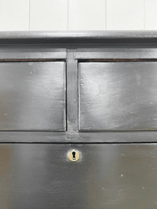 An Ebonized Antique English Chest of Drawers/Dresser