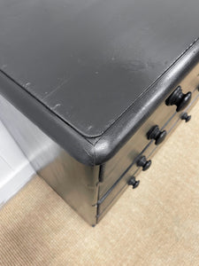 An Ebonized Antique English Chest of Drawers/Dresser