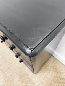 An Ebonized Antique English Chest of Drawers/Dresser