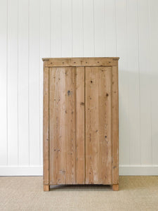 A Pine Wardrobe or Linen Press c1894