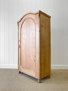 A Pine Wardrobe or Linen Press c1894