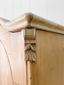 A Pine Wardrobe or Linen Press c1894