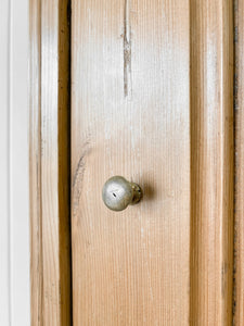 A Pine Wardrobe or Linen Press c1894