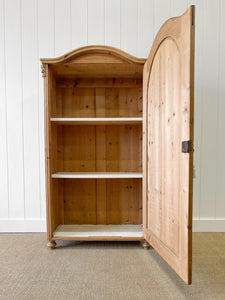 A Pine Wardrobe or Linen Press c1894