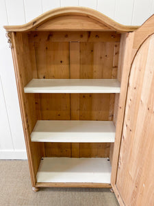 A Pine Wardrobe or Linen Press c1894