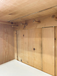 A Pine Wardrobe or Linen Press c1894