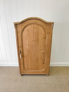 A Pine Wardrobe or Linen Press c1894