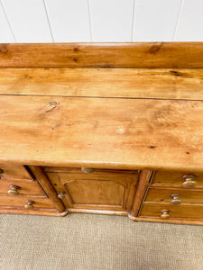 An Antique English Pine Sideboard c1890