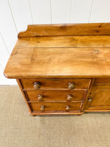 An Antique English Pine Sideboard c1890