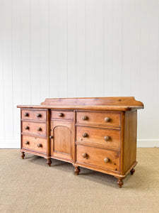 An Antique English Pine Sideboard c1890