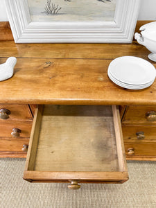 An Antique English Pine Sideboard c1890