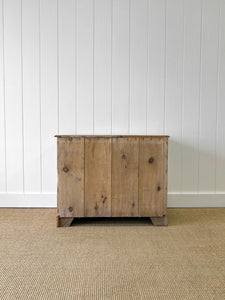 An Antique English Pine Chest of Drawers Dresser c1890