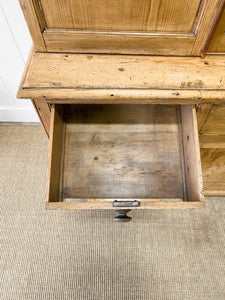A Large 19th Century English Pine Linen Press Cupboard