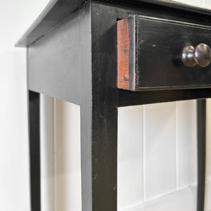 A Very Good George III Ebonized Side Table or Nightstand