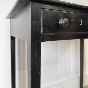A Very Good George III Ebonized Side Table or Nightstand