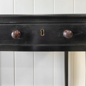 A Very Good George III Ebonized Side Table or Nightstand