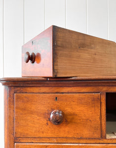 A Small and Delightful Antique English Mahogany Chest of Drawers Dresser or Nightstand