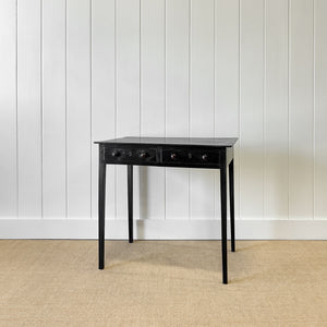 A Very Good George III Ebonized Side Table or Nightstand