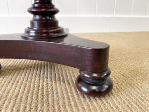 A Victorian Mahogany Tripod Side Table