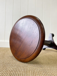 A Victorian Mahogany Tripod Side Table
