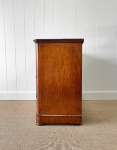 A Small and Delightful Antique English Mahogany Chest of Drawers Dresser or Nightstand