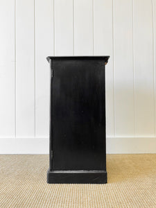An Ebonized Antique Nightstand  c1890