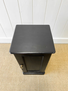 An Ebonized Antique Nightstand  c1890