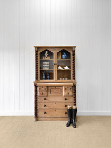A Scottish Pine & Mahogany Bachelor's Bookcase