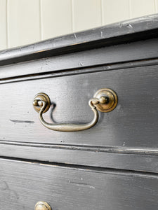 A Vintage English Ebonized English Chest of Drawers/Dresser