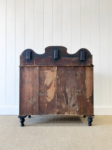 An Ebonized English Pine Chest of Drawers Dresser c1890