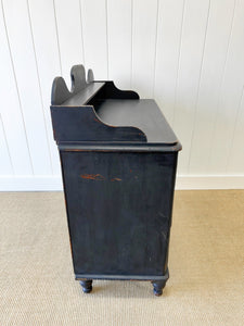 An Ebonized English Pine Chest of Drawers Dresser c1890