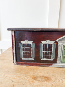 An Antique Painted Georgian Country House Box