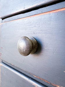 An Ebonized English Pine Chest of Drawers Dresser c1890
