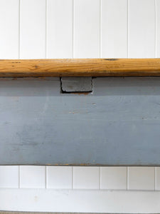 A Narrow Antique English Country Painted 6ft Sideboard or Console Table