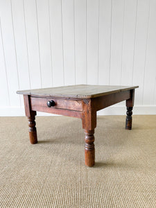 An Antique English Country Pine Coffee Table