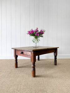An Antique English Country Pine Coffee Table