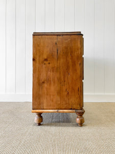 A Rustic Antique English Pine Chest of Drawers/Dresser c1890