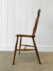 An Antique Set of 4 Spindle Back Chairs