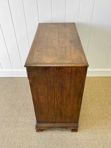 An Early 19th Century English Country Made Oak Chest of Drawers or Dresser