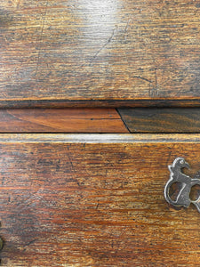 An Early 19th Century English Country Made Oak Chest of Drawers or Dresser