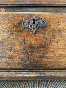 An Early 19th Century English Country Made Oak Chest of Drawers or Dresser