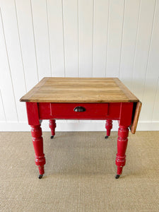 Old English Country Pine Drop Leaf Dining Table
