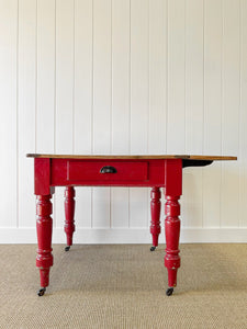 Old English Country Pine Drop Leaf Dining Table