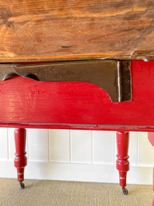Old English Country Pine Drop Leaf Dining Table