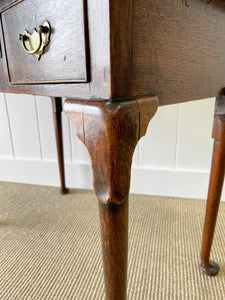 An English Oak Lowboy Table c1790
