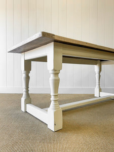 Antique English Country 6.5ft Refectory Style Table