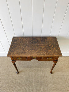 An English Oak Lowboy Table c1790