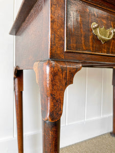 An English Oak Lowboy Table c1790