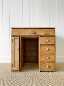 An Antique English Pine Clerk's Desk c1880
